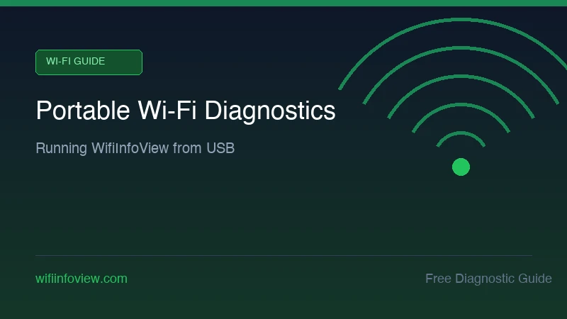 Portable Wi-Fi diagnostics on USB drive