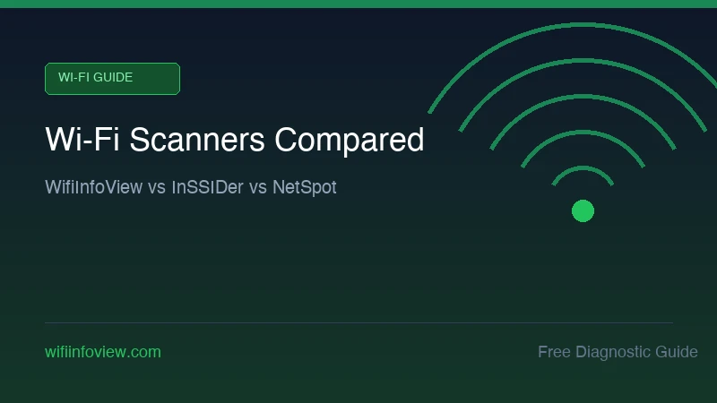 WifiInfoView vs InSSIDer vs NetSpot comparison